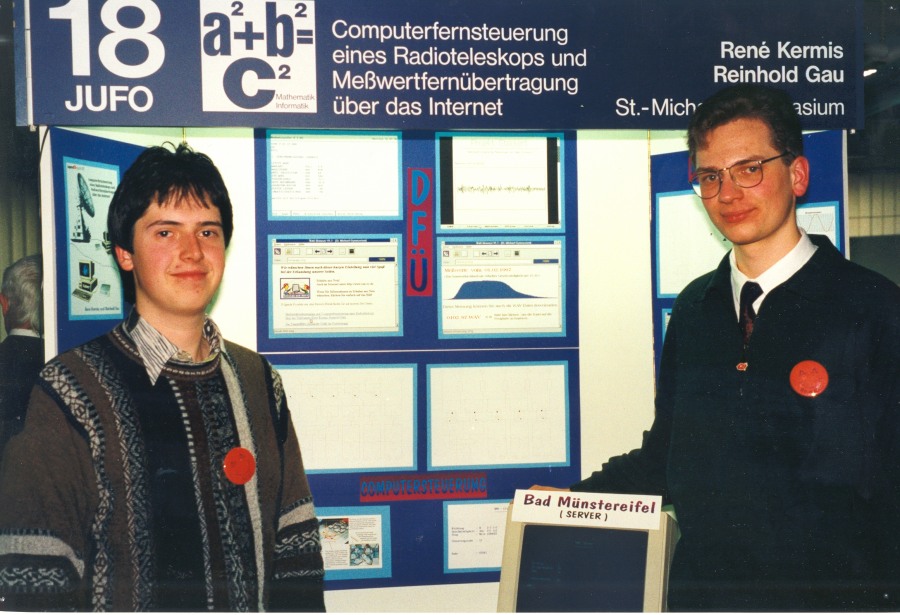 René und Reinhold an ihrem Stand