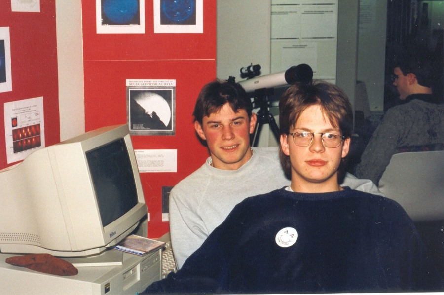 Christian Dally und Alexander Grefrath auf dem Regionalwettbewerb "Jugend forscht"