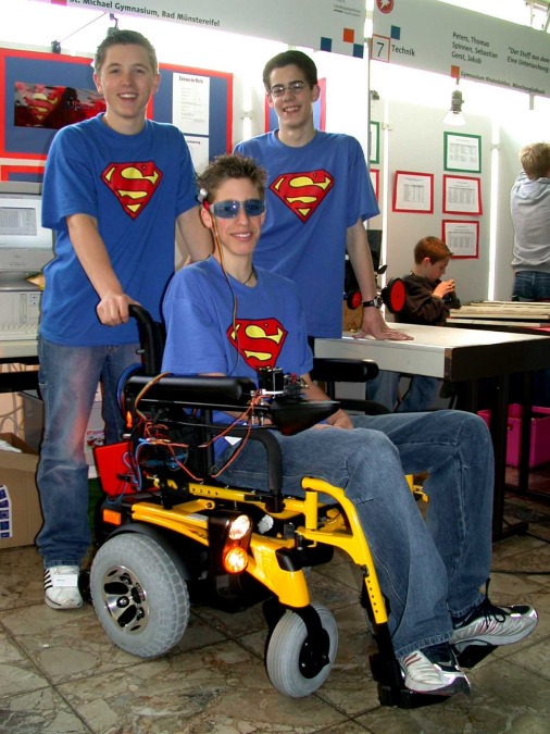 Robin, Florian und Daniel auf dem Landeswettbewerb "Schüler experimentieren"