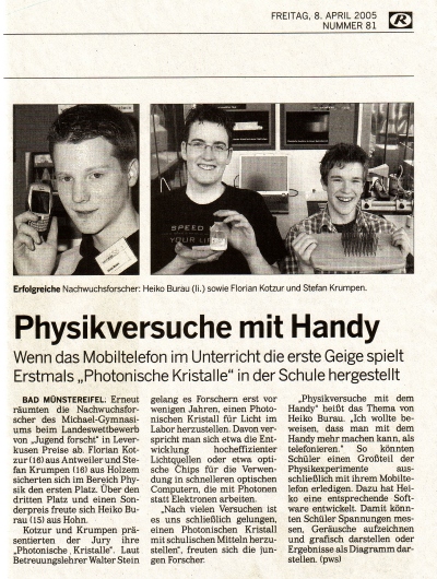 Physikversuche mit Handy