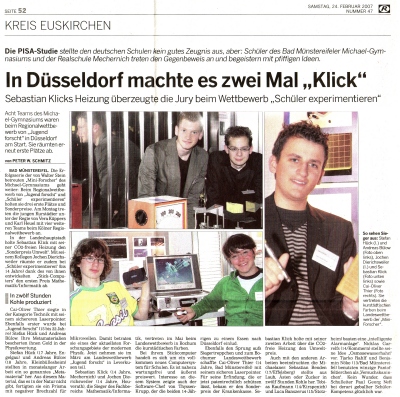 In Düsseldorf machte es zwei Mal "Klick"