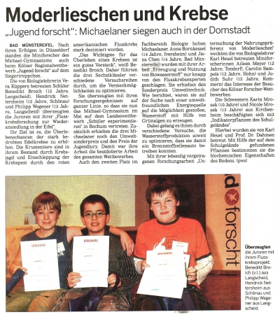 Moderlieschen und Krebse