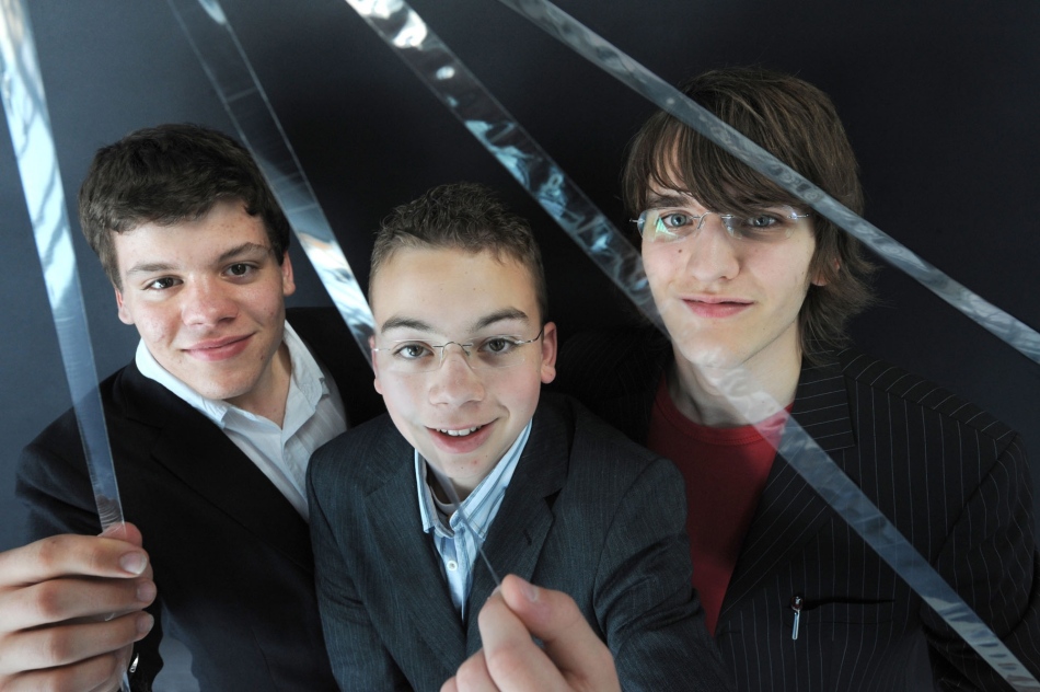 Luca, Tobias und Michael auf dem Bundeswettbewerb (Quelle: Jugend forscht)