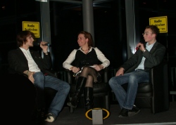 Michael Schmitz, Reporterin Steffi Lingscheidt und Tobias Kaufmann - Radio Euskirchen