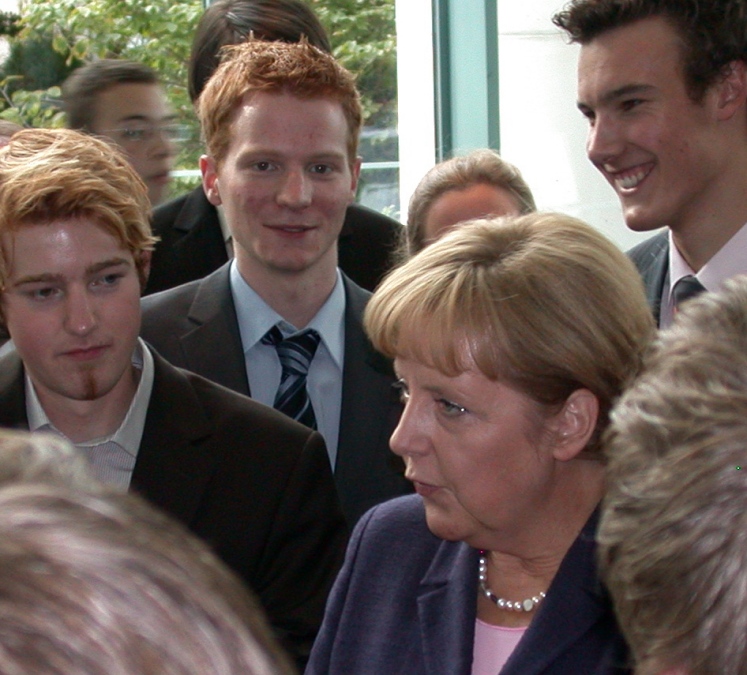 Heiko Burau and German Chancellor Dr. Anglea Merkel