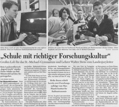 "Schule mit richtiger Forschungskultur"