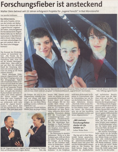Forschungsfieber ist ansteckend