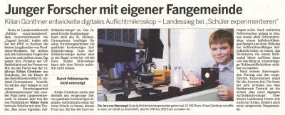 Junger Forscher mit eigener Fangemeinde