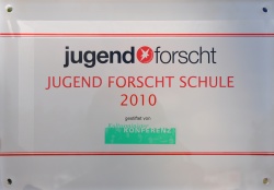 Sign for the Jugend forscht School - National Contest