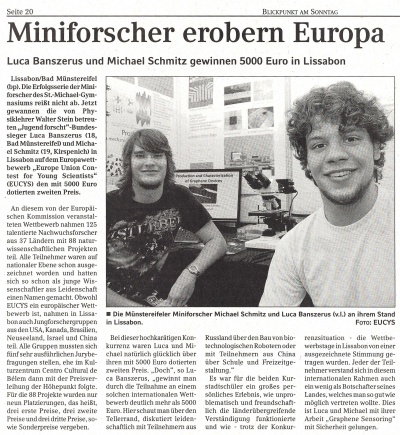 Miniforscher erobern Europa