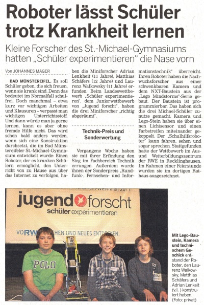 Roboter lässt Schüler trotz Krankheit lernen